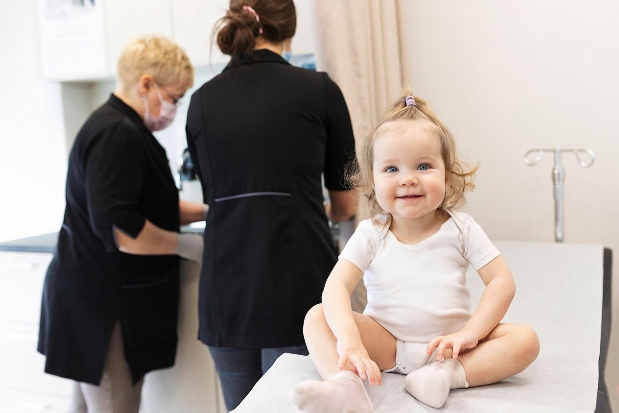 Prise de sang bébé